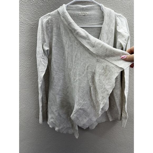 Ian and Grey Womens Sweater Cardigan Size XS Gray Long Sleeve Open Front - Picture 3 of 11